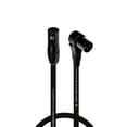 thumbnail image 1 of Coluber Cable 3-Pin M-Right Angle Balanced XLR Cable - Premium Cord 0.5ft, 1 of 7