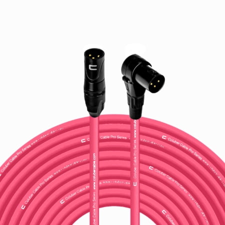 Coluber Cable 3-Pin M-Right Angle Balanced XLR Cable - Premium Cord 150ft