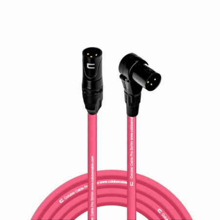 Coluber Cable 3-Pin M-Right Angle Balanced XLR Cable - Premium Cord 25ft