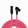 thumbnail image 1 of Coluber Cable 3-Pin M-Right Angle Balanced XLR Cable - Premium Cord 75ft, 1 of 7