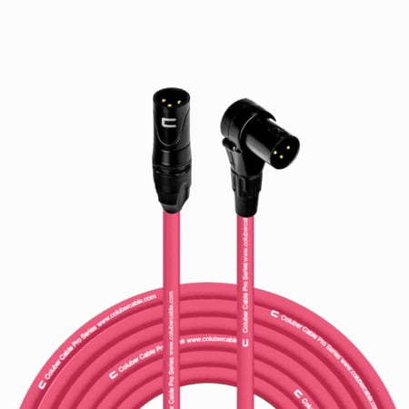 Coluber Cable 3-Pin M-Right Angle Balanced XLR Cable - Premium Cord 75ft