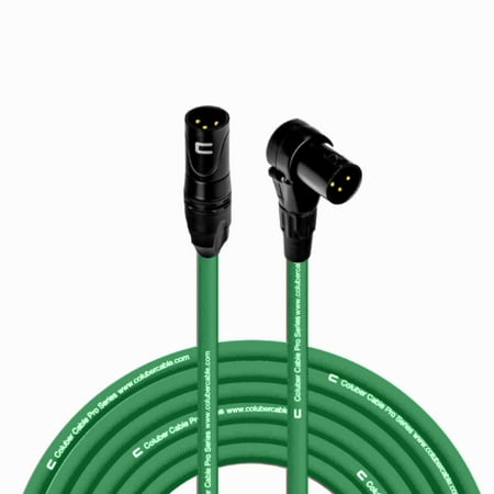 Coluber Cable 3-Pin M-Right Angle Balanced XLR Cable - Premium Cord 75ft