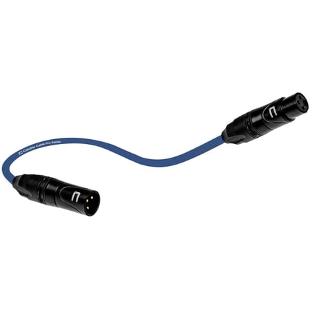 Coluber Cable 3-Pin Male to Female Balanced XLR Cable Audio Interface 0.5ft