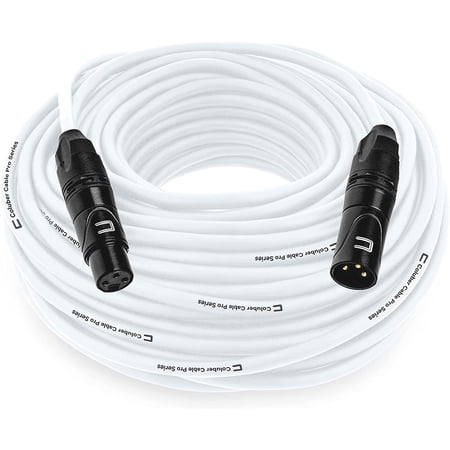 Coluber Cable 3-Pin Male to Female Balanced XLR Cable Audio Interface 100ft