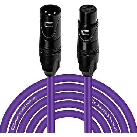 Coluber Cable 3-Pin Male to Female Balanced XLR Cable Audio Interface 15ft