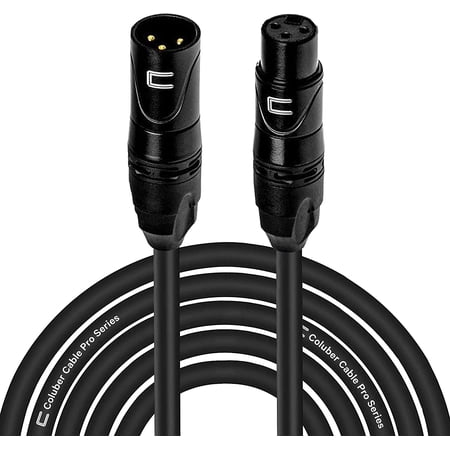 Coluber Cable 3-Pin Male to Female Balanced XLR Cable Audio Interface 15ft