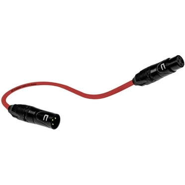 Coluber Cable 3-Pin Male to Female Balanced XLR Cable Audio Interface 1ft