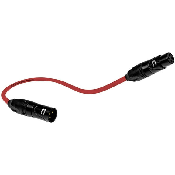 Coluber Cable 3-Pin Male to Female Balanced XLR Cable Audio Interface 1ft