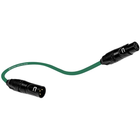 Coluber Cable 3-Pin Male to Female Balanced XLR Cable Audio Interface 1ft