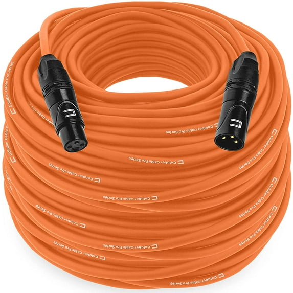 Coluber Cable 3-Pin Male to Female Balanced XLR Cable Audio Interface 200ft