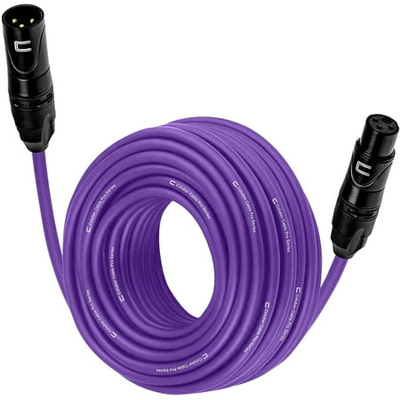 Coluber Cable 3-Pin Male to Female Balanced XLR Cable Audio Interface 25ft