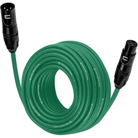 Coluber Cable 3-Pin Male to Female Balanced XLR Cable Audio Interface 50ft
