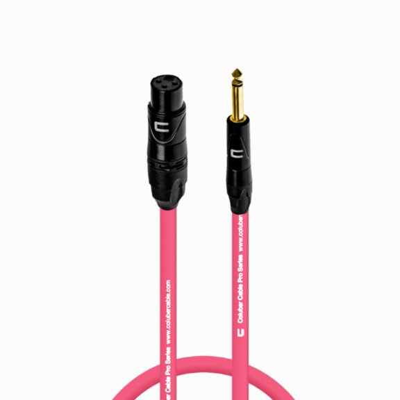 Coluber Cable - 3-Pin XLR Female to 1/4 TS Male 3-Pin Microphone Connector