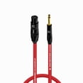 thumbnail image 1 of Coluber Cable - 3-Pin XLR Female to 1/4 TS Male 3-Pin Microphone Connector, 1 of 7