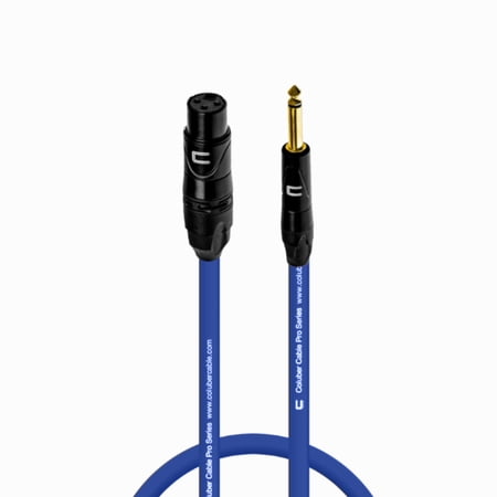 Coluber Cable - 3-Pin XLR Female to 1/4 TS Male 3-Pin Microphone Connector