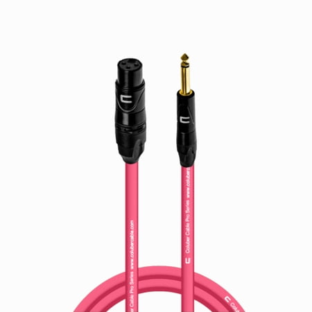 Coluber Cable - 3-Pin XLR Female to 1/4 TS Male 3-Pin Microphone Connector