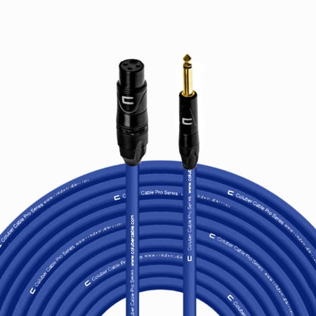 Coluber Cable - 3-Pin XLR Female to 1/4 TS Male 3-Pin Microphone Connector
