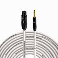 thumbnail image 1 of Coluber Cable - 3-Pin XLR Female to 1/4 TS Male 3-Pin Microphone Connector, 1 of 7