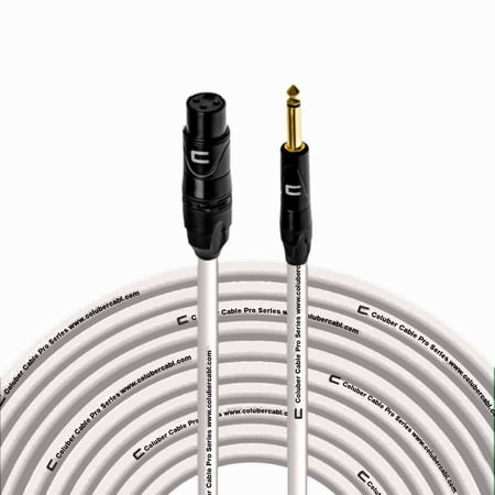 Coluber Cable - 3-Pin XLR Female to 1/4 TS Male 3-Pin Microphone Connector