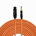 thumbnail image 1 of Coluber Cable - 3-Pin XLR Female to 1/4 TS Male 3-Pin Microphone Connector, 1 of 7