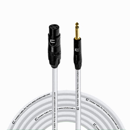 Coluber Cable - 3-Pin XLR Female to 1/4 TS Male 3-Pin Microphone Connector