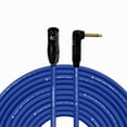 thumbnail image 1 of Coluber Cable - 3-Pin XLR Male to Right Angle 1/4" TS Unbalanced Mono Cable, 1 of 7