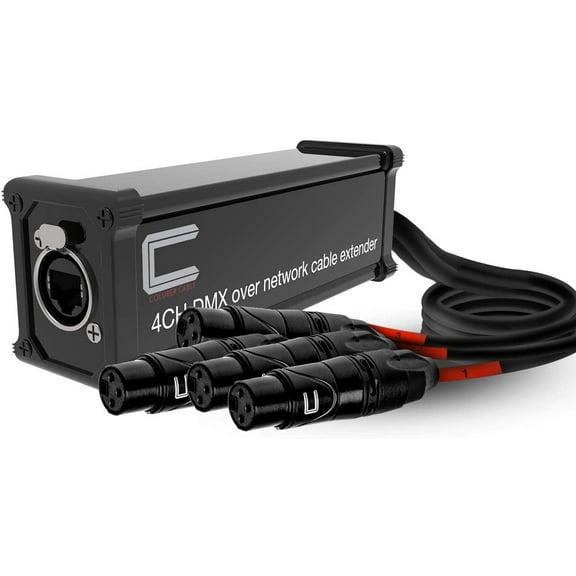 Coluber Cable 4Channel 3Pin XLR Female-Single Ethercon Cable Snake Receiver