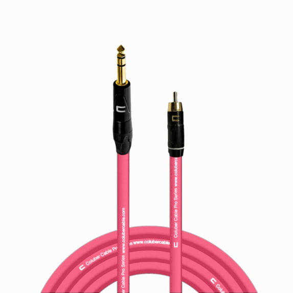 Coluber Cable Balanced 1/4" TRS Male - RCA Male - Pro 3-Pin Audio Connector