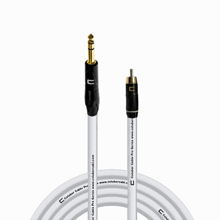 Coluber Cable Balanced 1/4" TRS Male - RCA Male - Pro 3-Pin Audio Connector