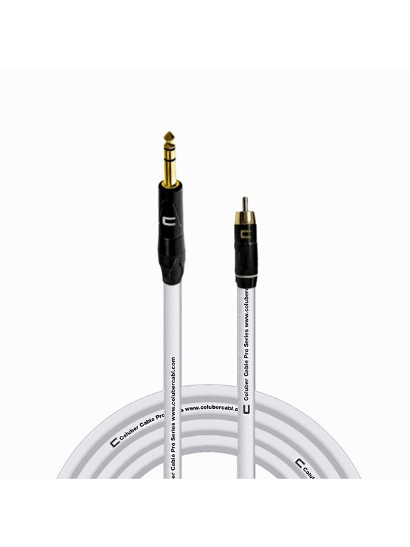 Balanced 1/4" TRS Male - RCA Male - Pro 3-Pin Audio Connector