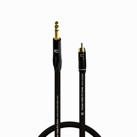 Coluber Cable Balanced 1/4" TRS Male - RCA Male - Pro 3-Pin Audio Connector