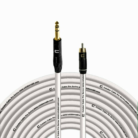 Coluber Cable Balanced 1/4" TRS Male - RCA Male - Pro 3-Pin Audio Connector