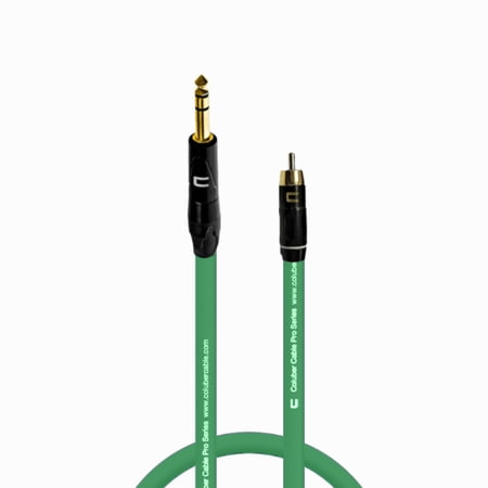 Coluber Cable Balanced 1/4" TRS Male - RCA Male - Pro 3-Pin Audio Connector