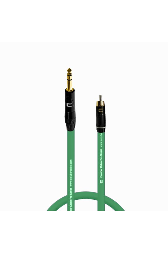 Balanced 1/4" TRS Male - RCA Male - Pro 3-Pin Audio Connector