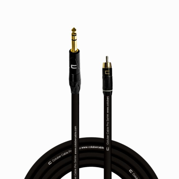 Coluber Cable Balanced 1/4" TRS Male - RCA Male - Pro 3-Pin Audio Connector