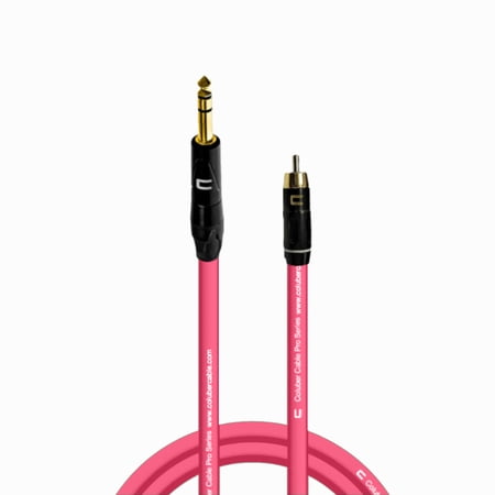 Coluber Cable Balanced 1/4" TRS Male - RCA Male - Pro 3-Pin Audio Connector