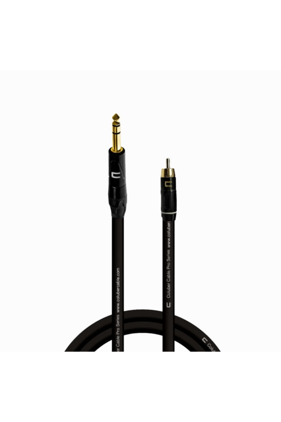 Balanced 1/4" TRS Male - RCA Male - Pro 3-Pin Audio Connector