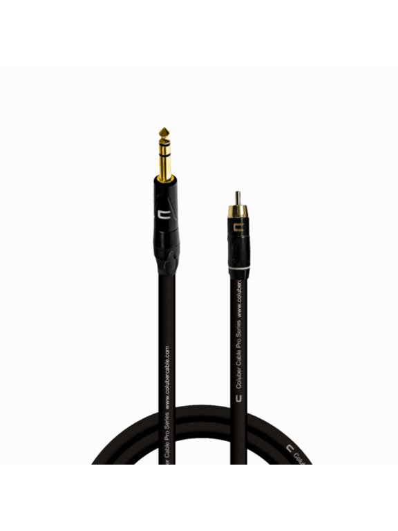 Balanced 1/4" TRS Male - RCA Male - Pro 3-Pin Audio Connector