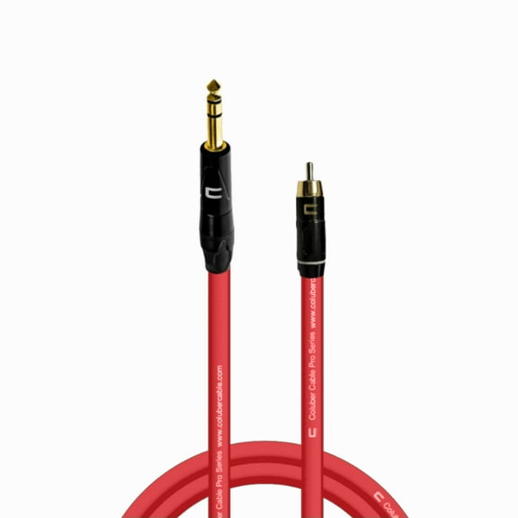 Coluber Cable Balanced 1/4" TRS Male - RCA Male - Pro 3-Pin Audio Connector