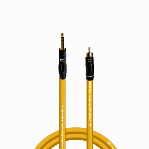 Coluber Cable Balanced 3.5 TRS Male TS to RCA Male Pro Audio Music Connector
