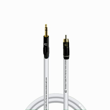 Coluber Cable Balanced 3.5 TRS Male TS to RCA Male Pro Audio Music Connector