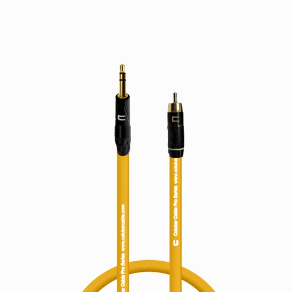 Coluber Cable Balanced 3.5 TRS Male TS to RCA Male Pro Audio Music Connector