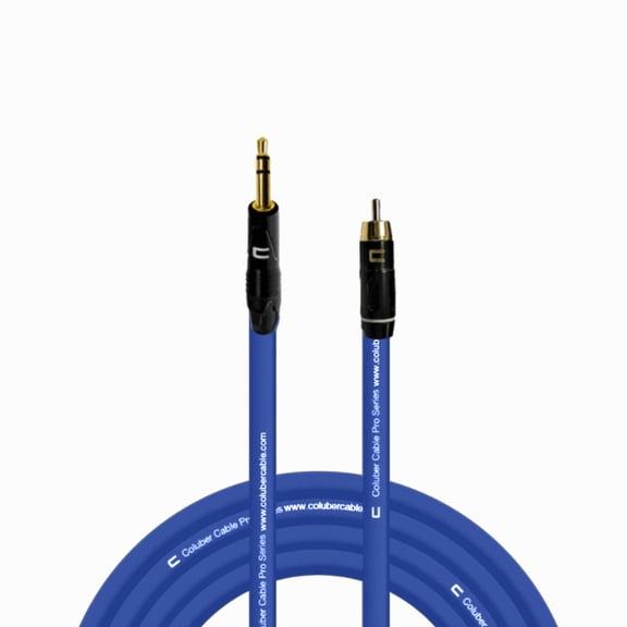 Coluber Cable Balanced 3.5 TRS Male TS to RCA Male Pro Audio Music Connector