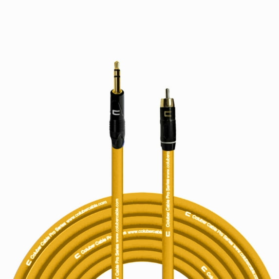 Coluber Cable Balanced 3.5 TRS Male TS to RCA Male Pro Audio Music Connector