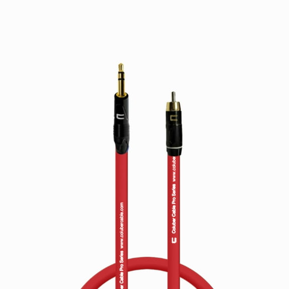 Coluber Cable Balanced 3.5 TRS Male TS to RCA Male Pro Audio Music Connector