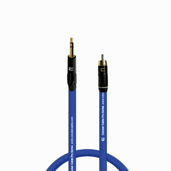Coluber Cable Balanced 3.5 TRS Male TS to RCA Male Pro Audio Music Connector