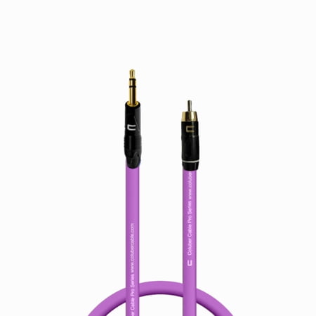 Coluber Cable Balanced 3.5 TRS Male TS to RCA Male Pro Audio Music Connector
