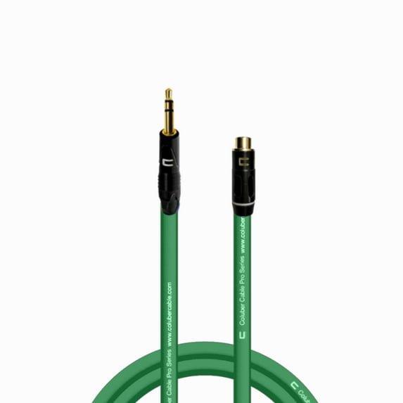 Coluber Cable Balanced 3.5 TRS Male to RCA Female Pro Music Audio Connector