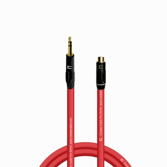Coluber Cable Balanced 3.5 TRS Male to RCA Female Pro Music Audio Connector