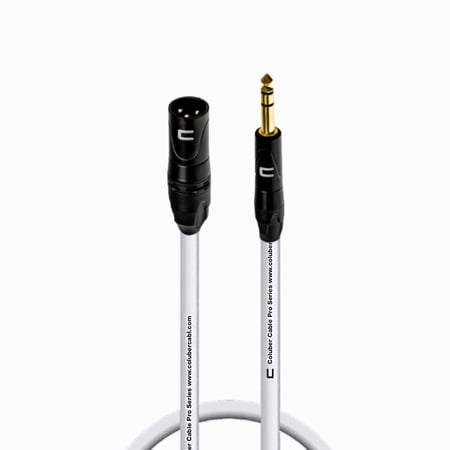 Coluber Cable Balanced 3-Pin XLR to TRS 1/4" Stereo/Mic Cable - 1.5ft